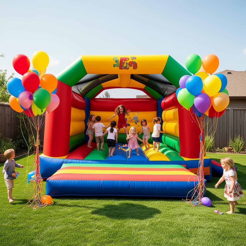 Bounce house rental at kids party in Ocean County