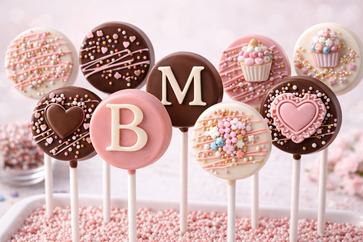 Custom Chocolate Lollipops