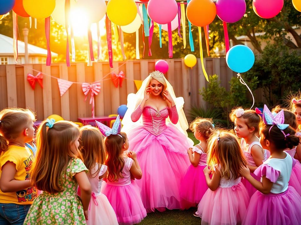 Princess character entertainer at a kids birthday party in Ocean County NJ